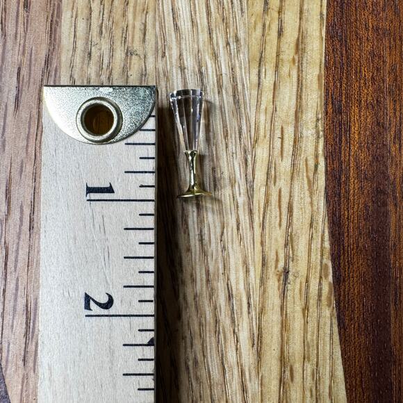 Swarovski Crystal Memories Champagne Flute Gold Stem Wedding Celebration Box - Picture 5 of 6